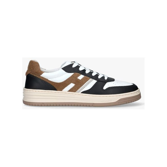 Hogan Sneakers Wit Bruin/ Zwart Allacciato