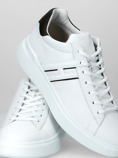 Hogan Sneakers Wit Allacciato H Slash