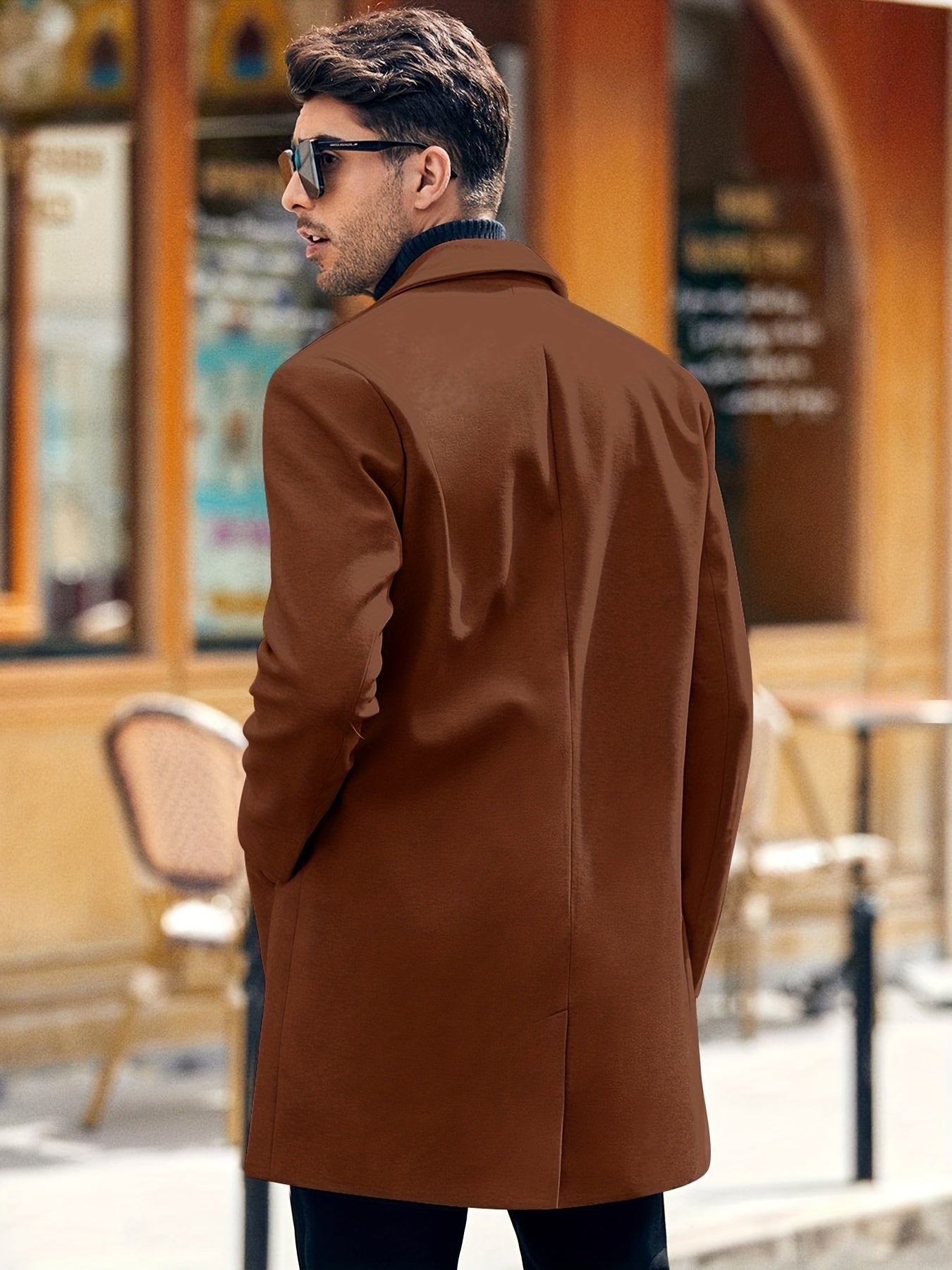 Antoine | Retro Trenchcoat met Enkele Knopsluiting