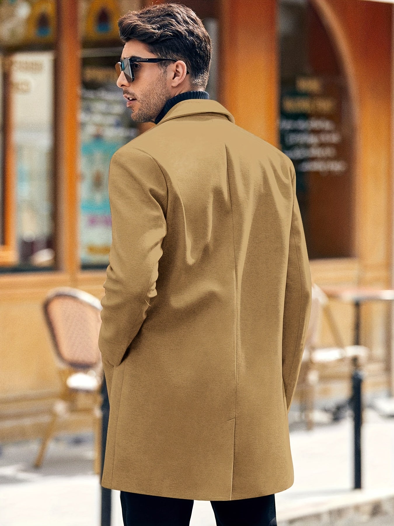 Antoine | Retro Trenchcoat met Enkele Knopsluiting