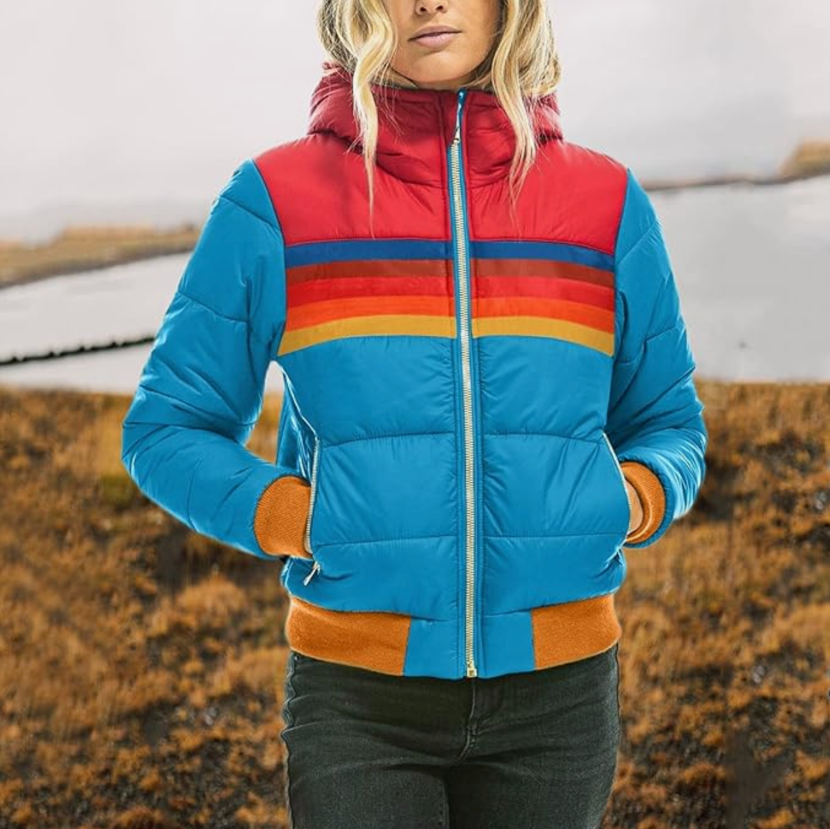 Sanne | Retro Parka voor dames met comfortabele capuchon